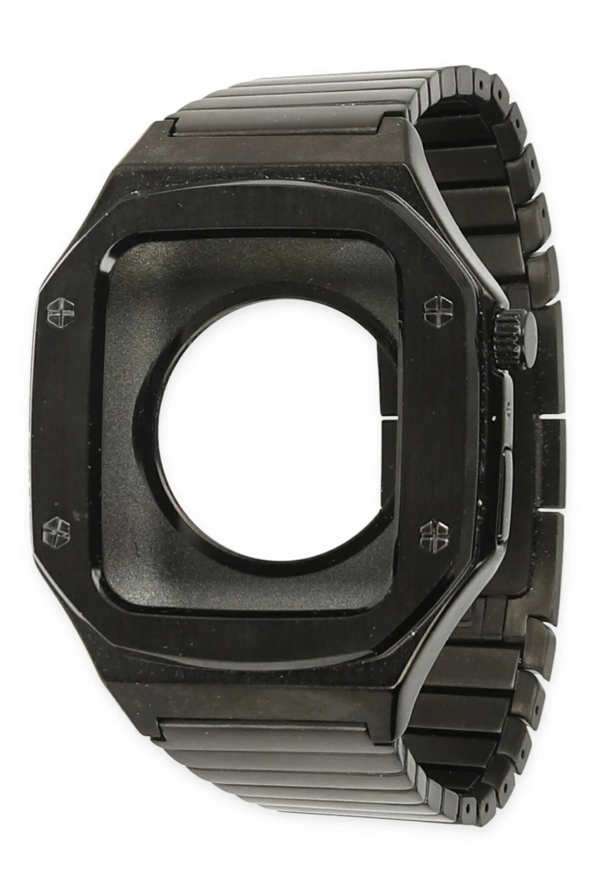 Newface Apple Watch 44mm KR409 Metal Kordon - Siyah