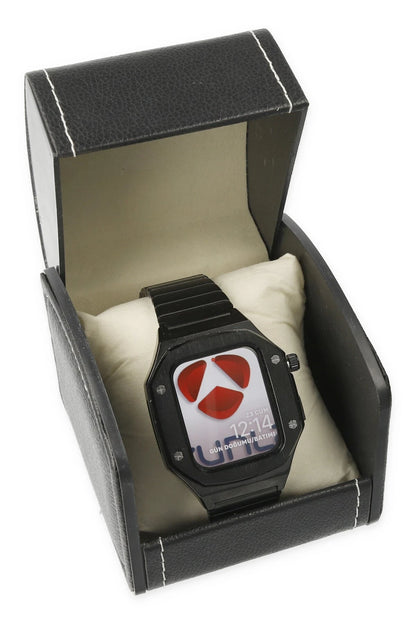 Newface Apple Watch 45mm KR409 Metal Kordon - Siyah
