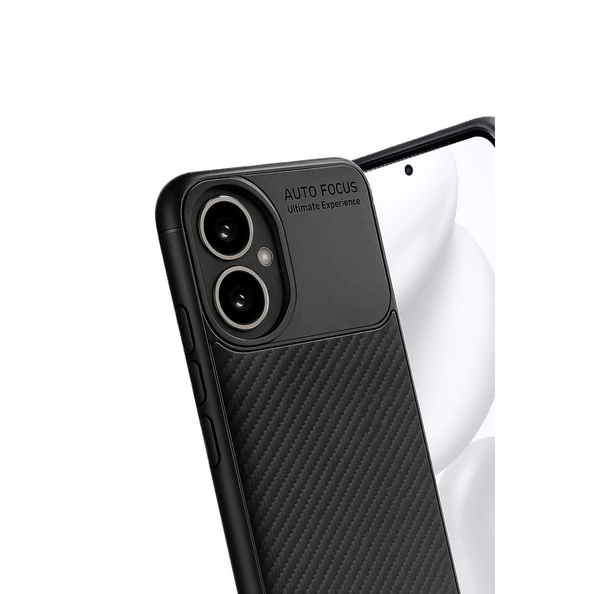 Honor 400 Kılıf Auto Focus Karbon Kapak - Siyah