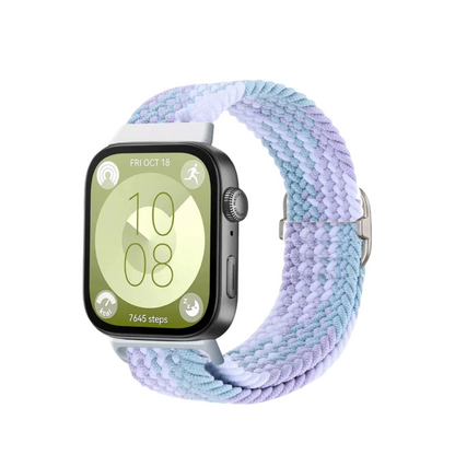 Huawei Fit 4 Kordon - Lila-beyaz