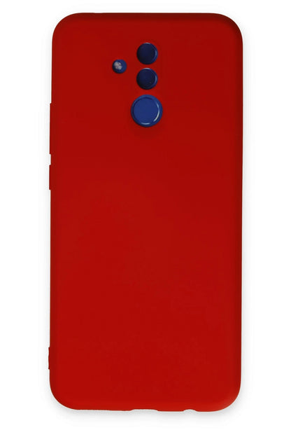 Newface Huawei Mate 20 Lite Kılıf Nano içi Kadife Silikon - Kırmızı