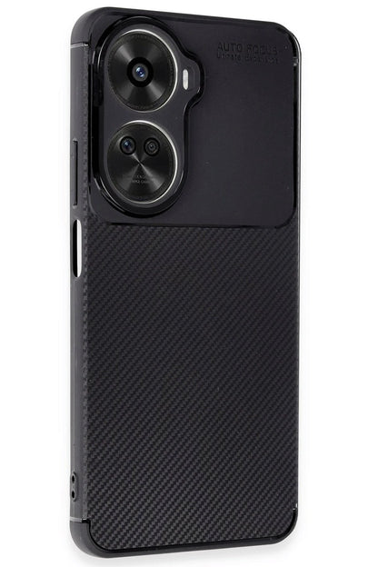 Newface Huawei Nova 12 SE Kılıf Auto Focus Karbon Kapak - Siyah