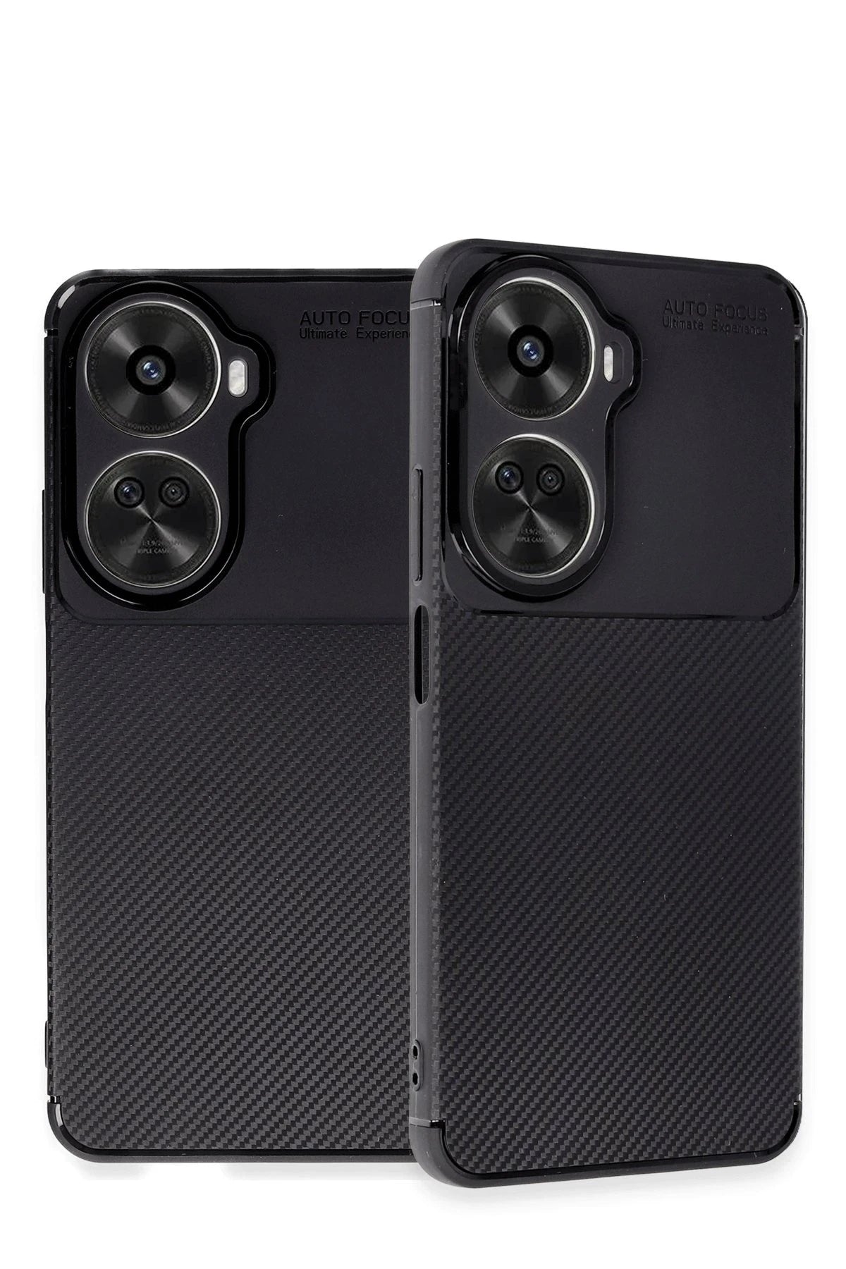 Newface Huawei Nova 12 SE Kılıf Auto Focus Karbon Kapak - Siyah