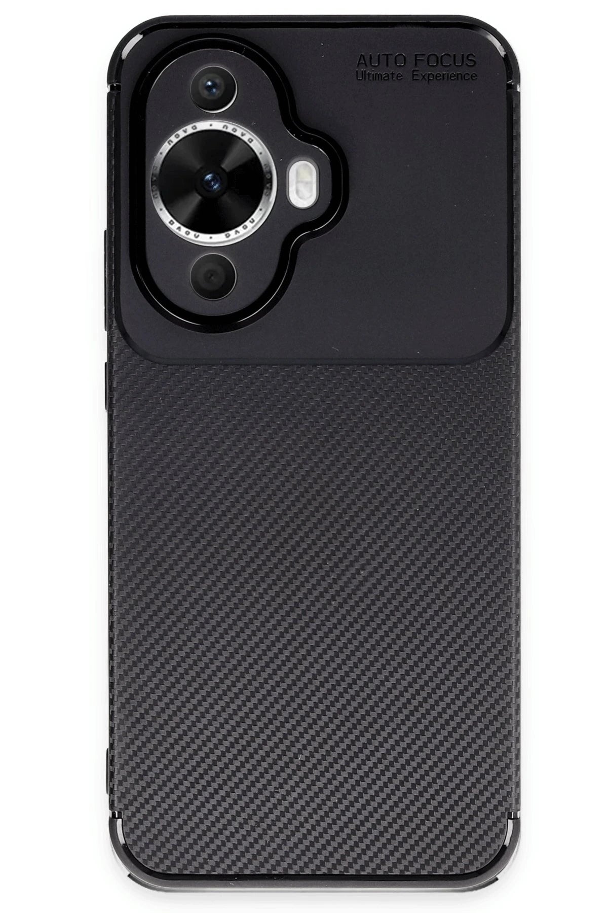 Newface Huawei Nova 12S Kılıf Auto Focus Karbon Kapak - Siyah