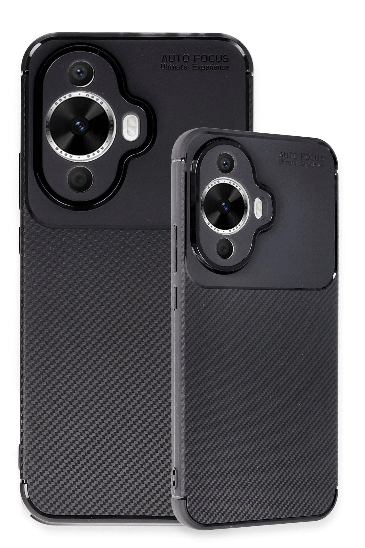Newface Huawei Nova 12S Kılıf Auto Focus Karbon Kapak - Siyah
