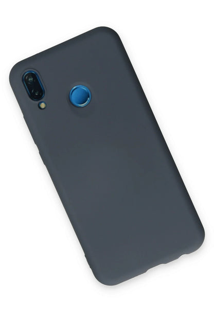 Newface Huawei P20 Lite Kılıf Nano içi Kadife Silikon - Gri