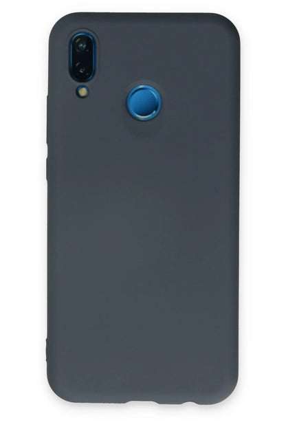 Newface Huawei P20 Lite Kılıf Nano içi Kadife Silikon - Gri