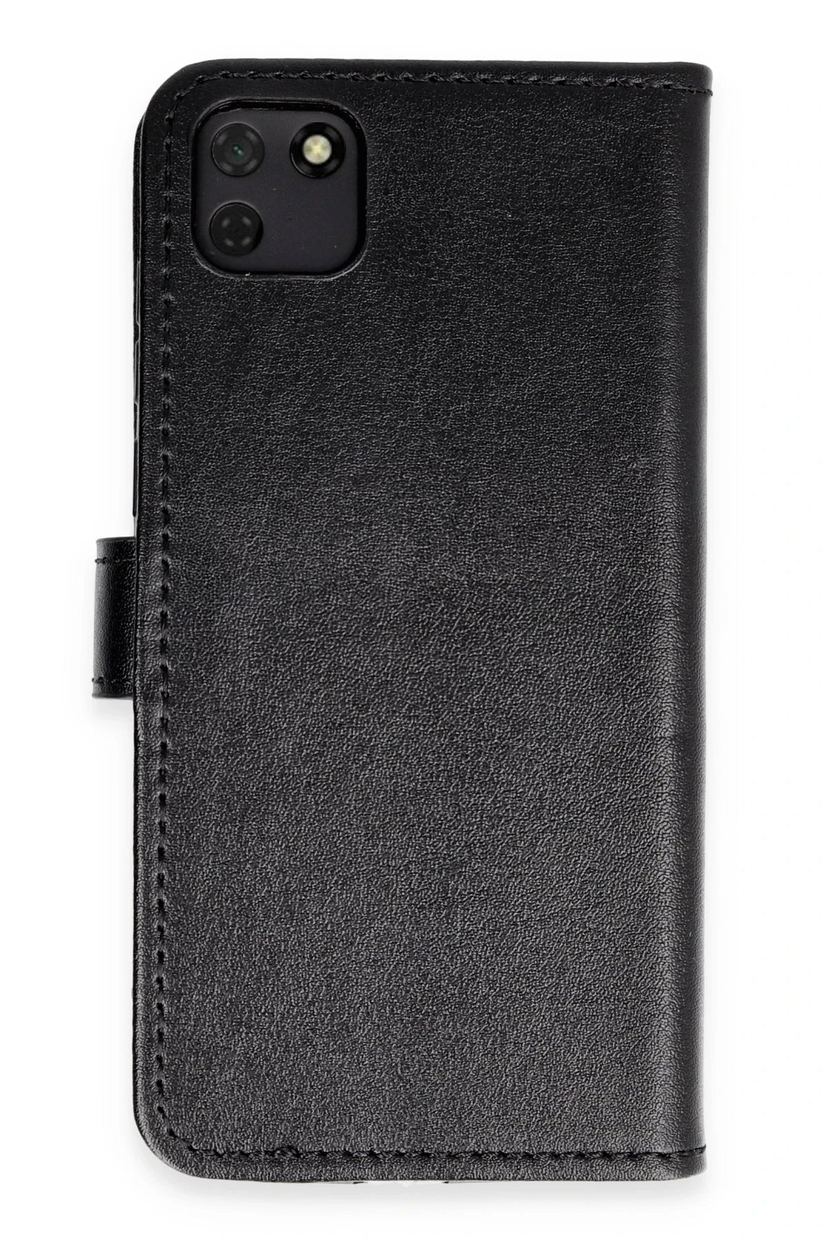 Newface Huawei Y5P Kılıf Trend S Plus Kapaklı Kılıf - Siyah