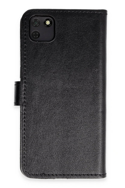 Newface Huawei Y5P Kılıf Trend S Plus Kapaklı Kılıf - Siyah