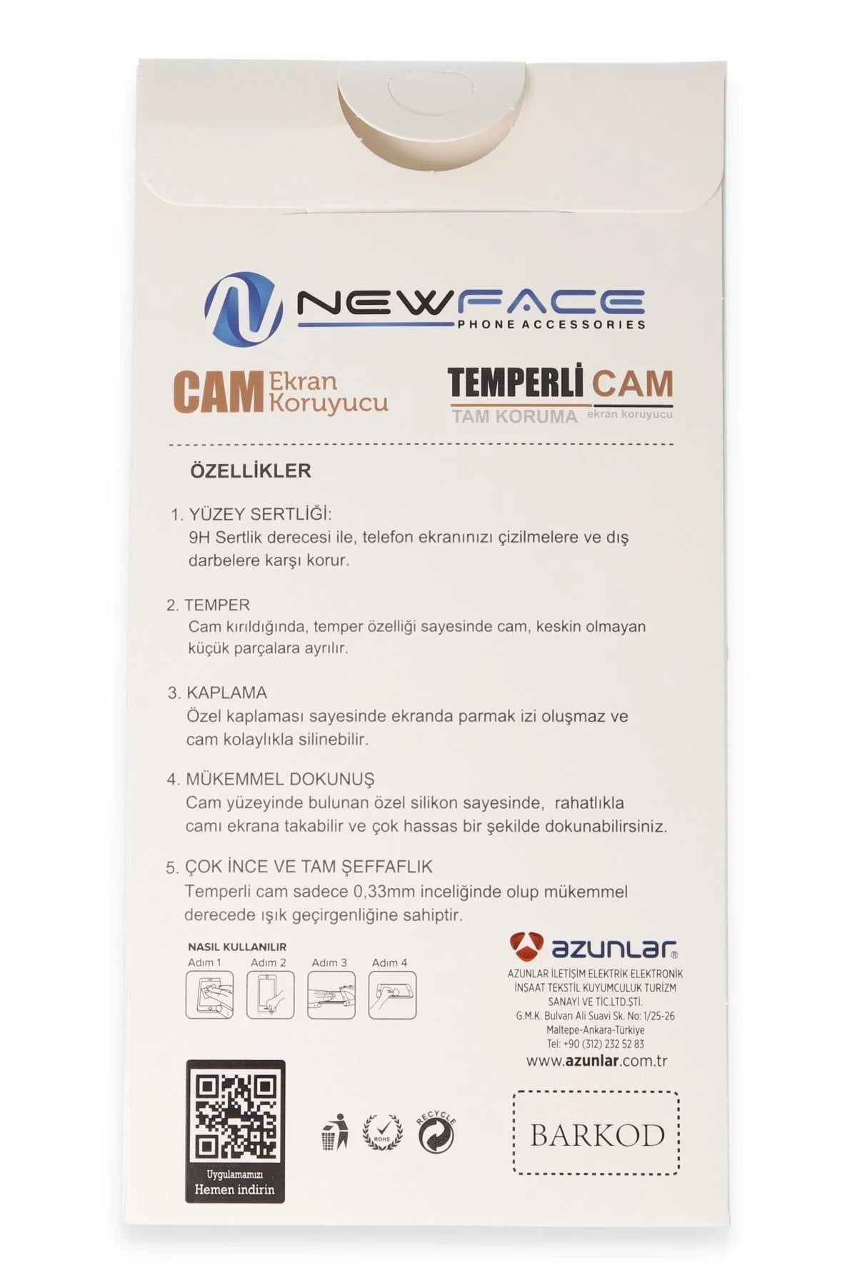 Newface İnfinix Hot 30i 3D Antistatik Hayalet Cam Ekran Koruyucu