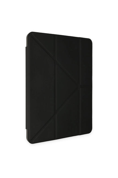 Newface Apple iPad 9.7 (2018) Kılıf Kalemlikli Mars Tablet Kılıfı - Siyah