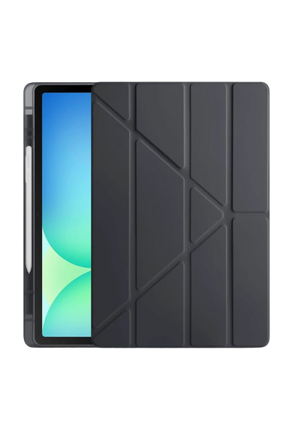 Newface Apple iPad Pro 11 (2024) Kılıf Kalemlikli Hugo Tablet Kılıfı - Siyah