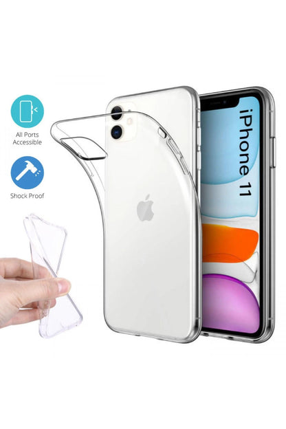 Newface Apple iPhone 11 Kılıf Lüx Şeffaf Silikon