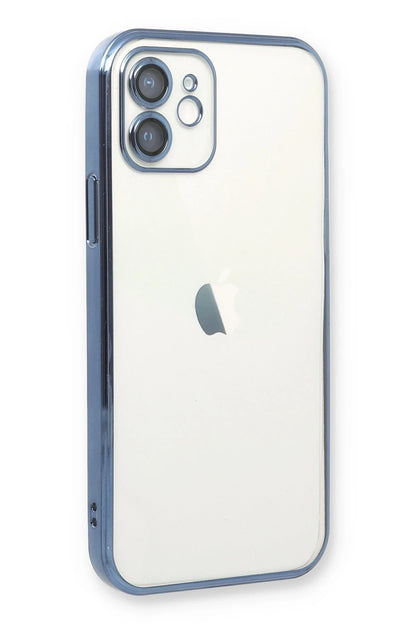 Newface Apple iPhone 11 Kılıf Razer Lensli Silikon - Açık Mavi