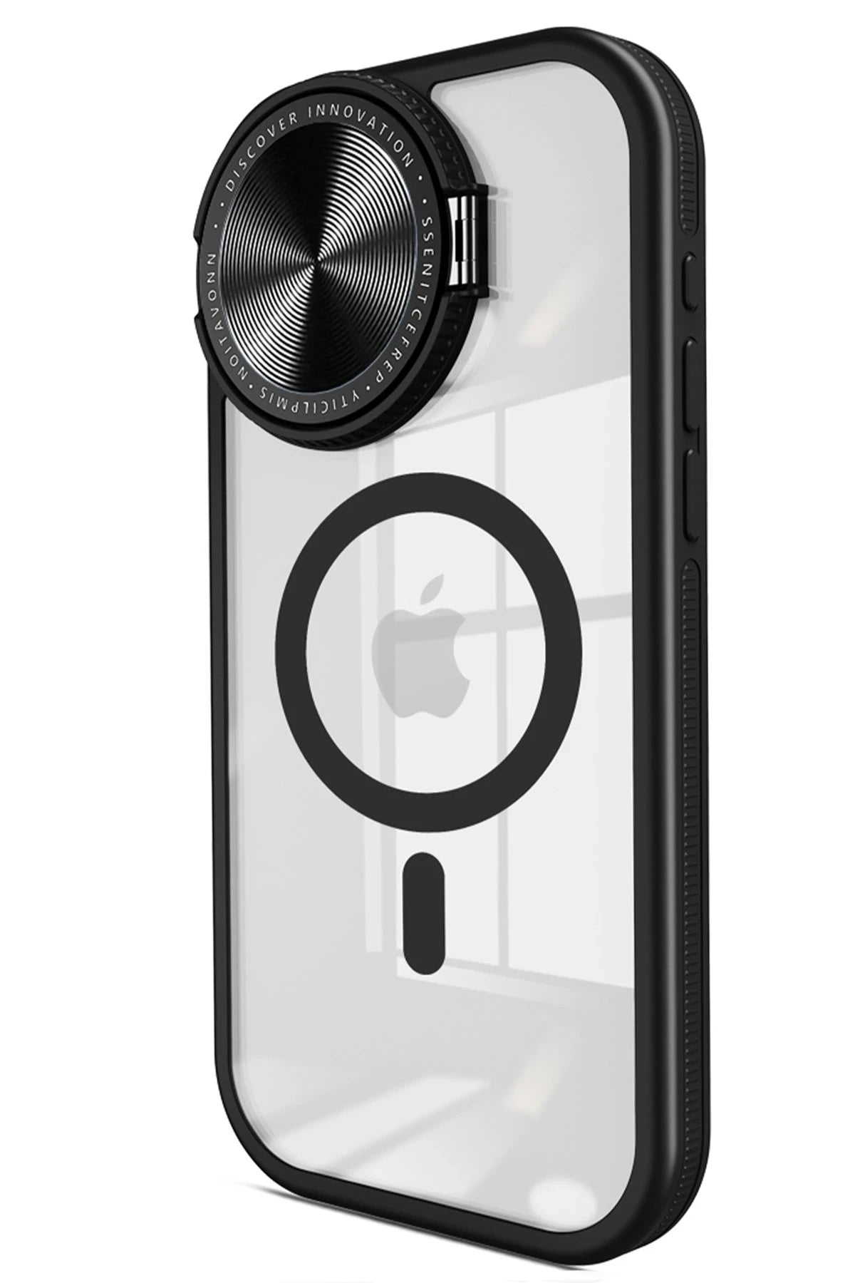 Newface Apple iPhone 11 Kılıf Teleskop Lens Magsafe Silikon Kapak - Siyah