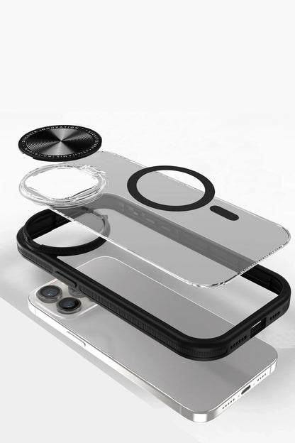 Newface Apple iPhone 11 Kılıf Teleskop Lens Magsafe Silikon Kapak - Siyah