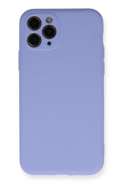 Newface Apple iPhone 11 Pro Kılıf Nano içi Kadife Silikon- Lila