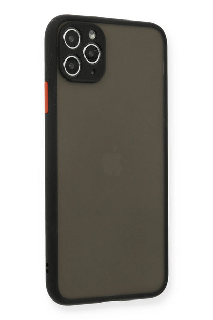 Newface Apple iPhone 11 Pro Max Kılıf Montreal Silikon Kapak - Siyah