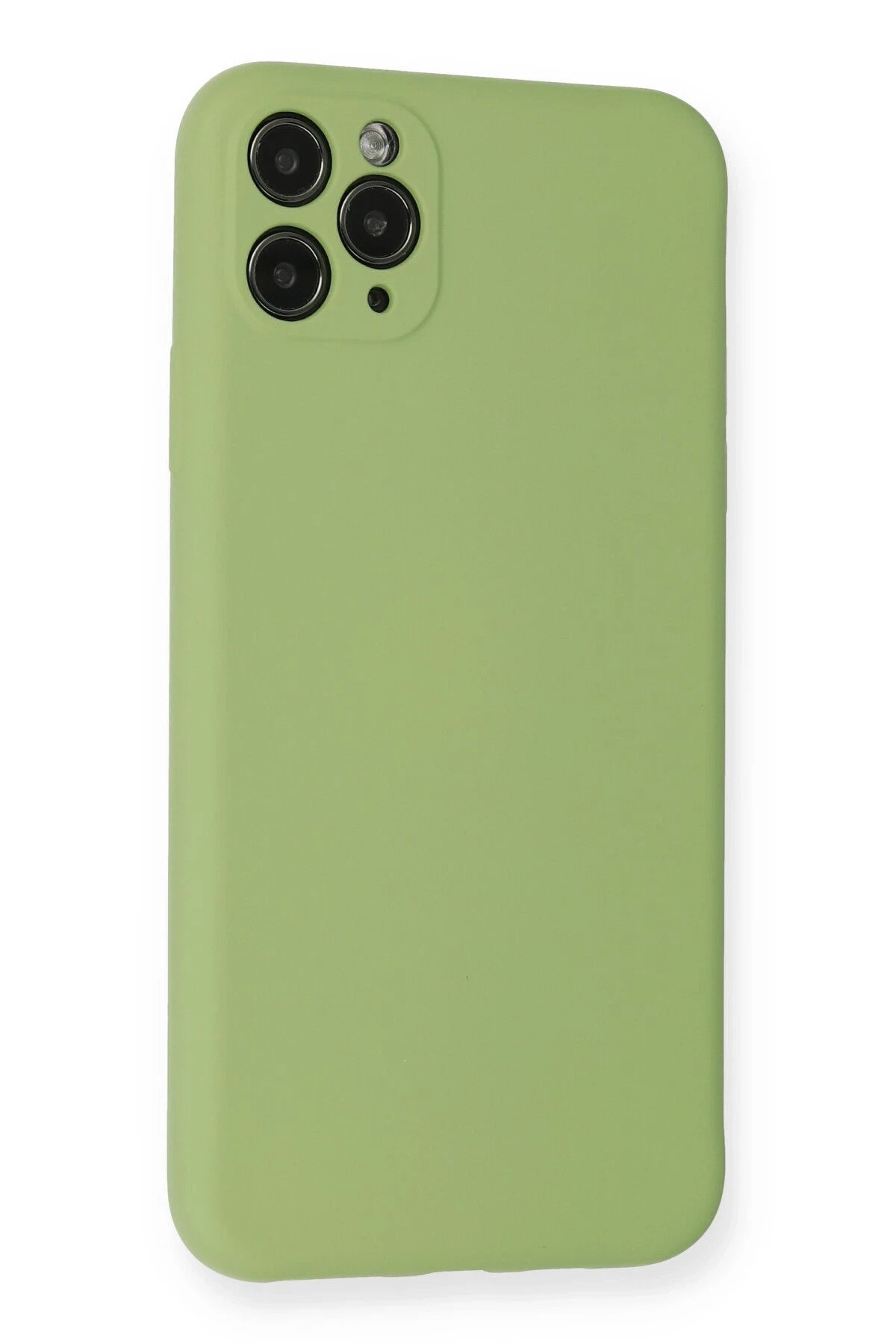 Newface Apple iPhone 11 Pro Max Kılıf Nano içi Kadife Silikon- Yeşil