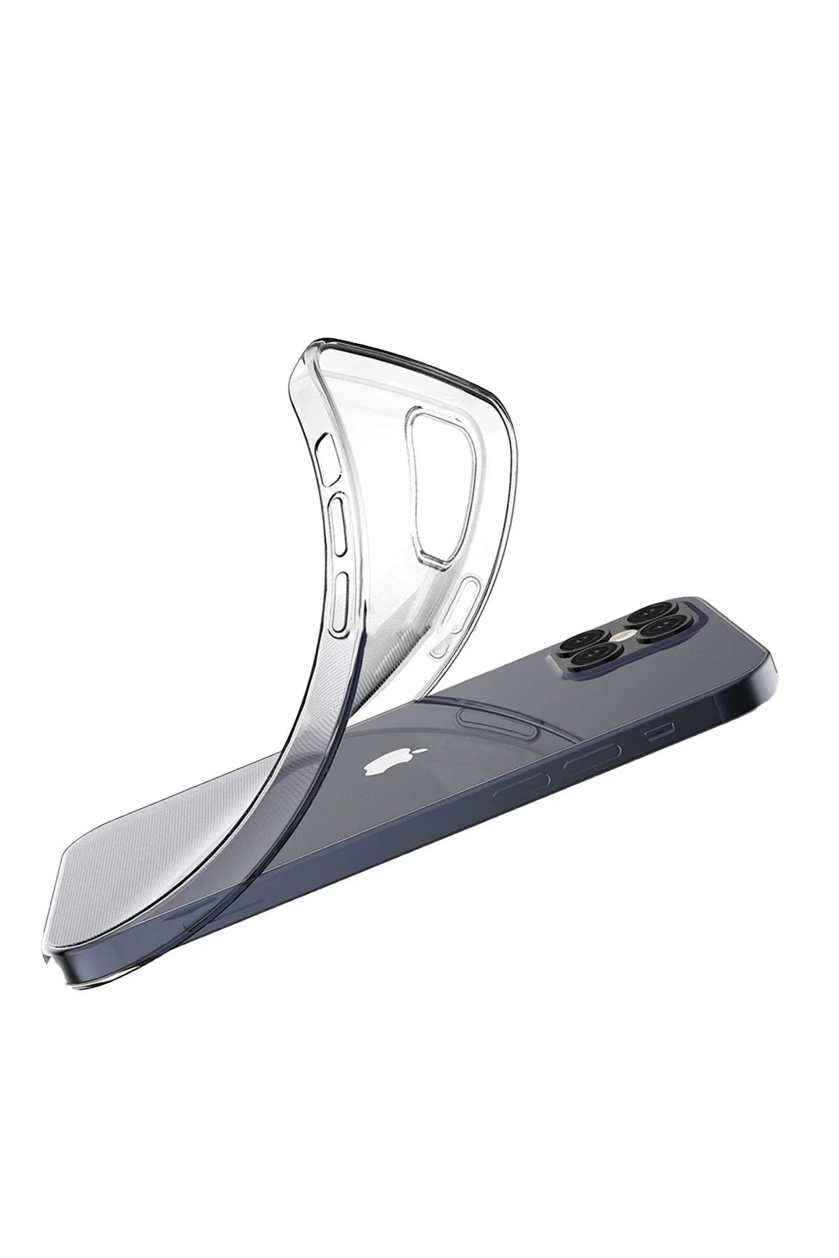Newface Apple iPhone 12 Kılıf Lüx Şeffaf Silikon