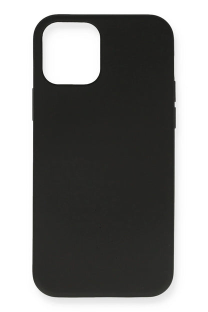 Newface Apple iPhone 12 Kılıf Nano içi Kadife Silikon- Siyah