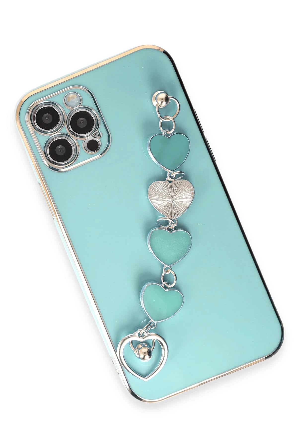 Newface Apple iPhone 12 Pro Kılıf Esila Silikon - Su Yeşili