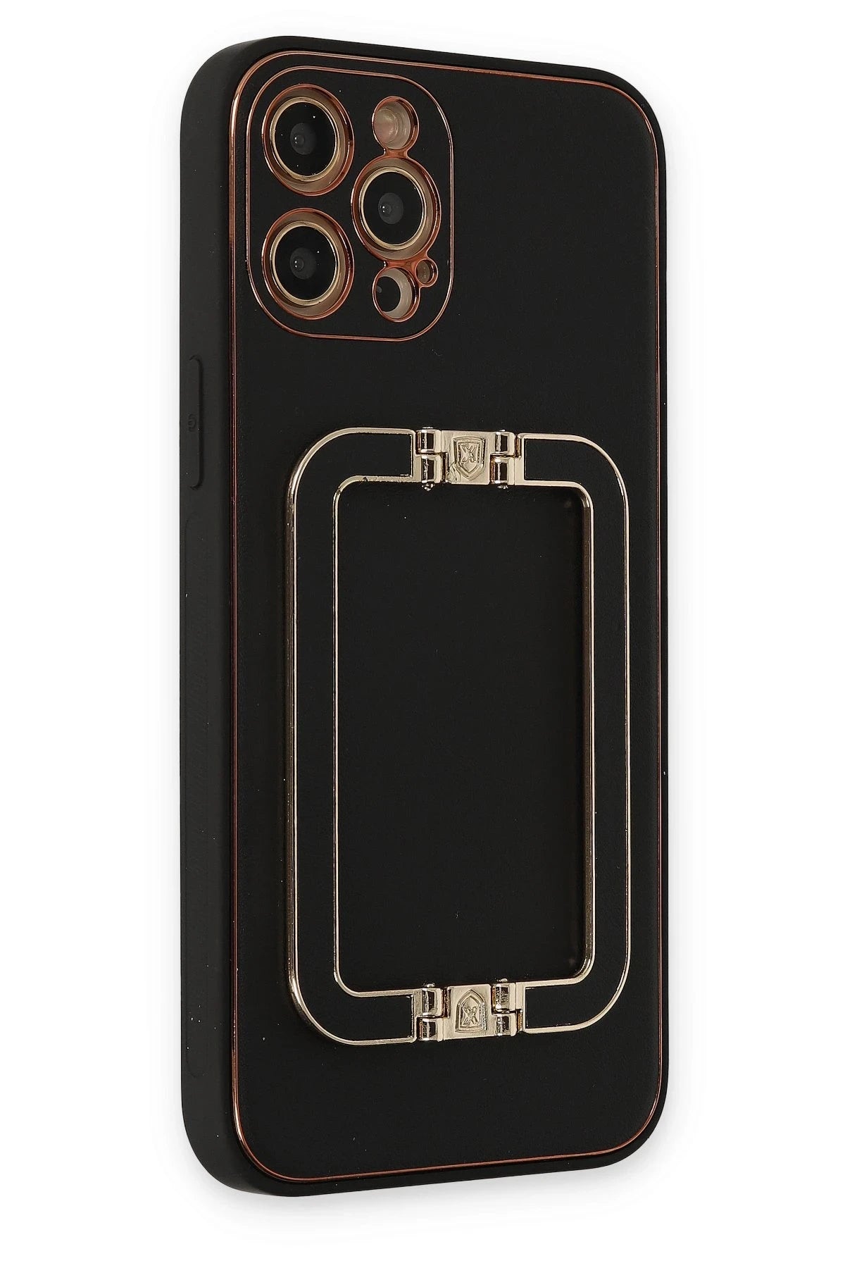 Newface Apple iPhone 12 Pro Max Kılıf Coco Elit Kapak - Siyah