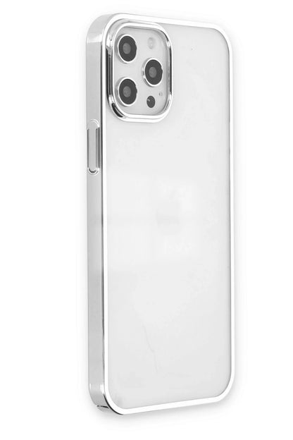 Newface Apple iPhone 12 Pro Max Kılıf Element Silikon - Gümüş