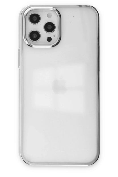 Newface Apple iPhone 12 Pro Max Kılıf Element Silikon - Gümüş
