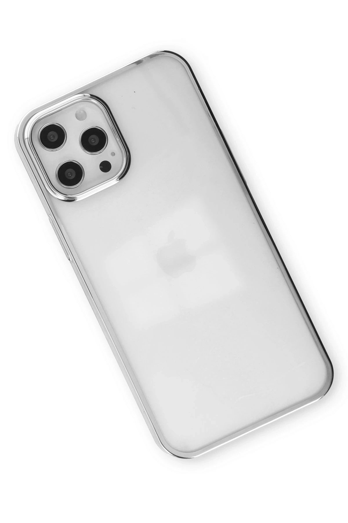 Newface Apple iPhone 12 Pro Max Kılıf Element Silikon - Gümüş