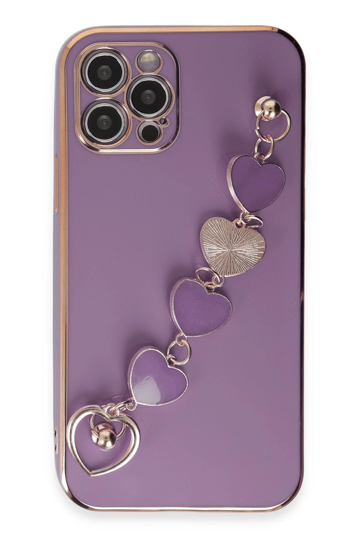 Newface Apple iPhone 12 Pro Max Kılıf Esila Silikon - Mor