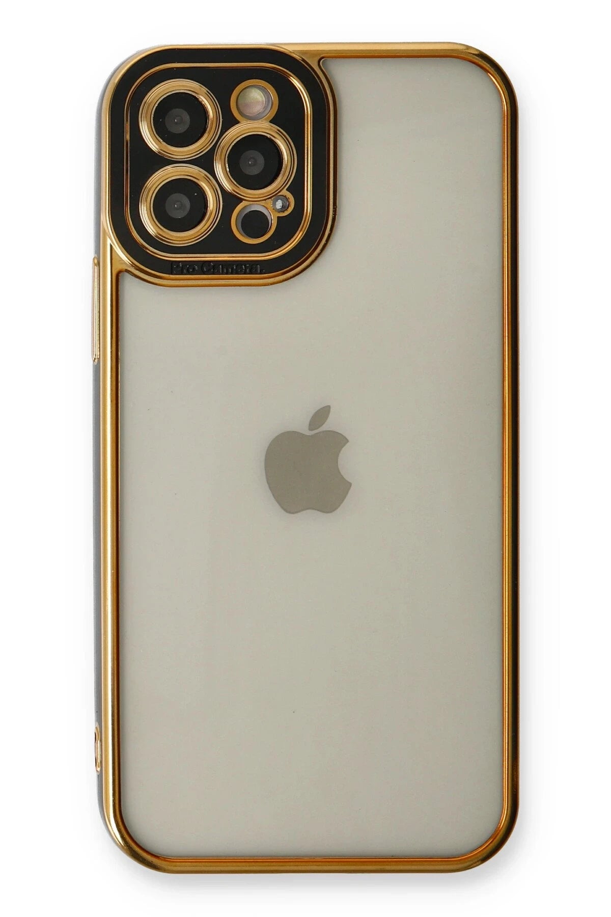 Newface Apple iPhone 12 Pro Max Kılıf Liva Lens Silikon - Siyah