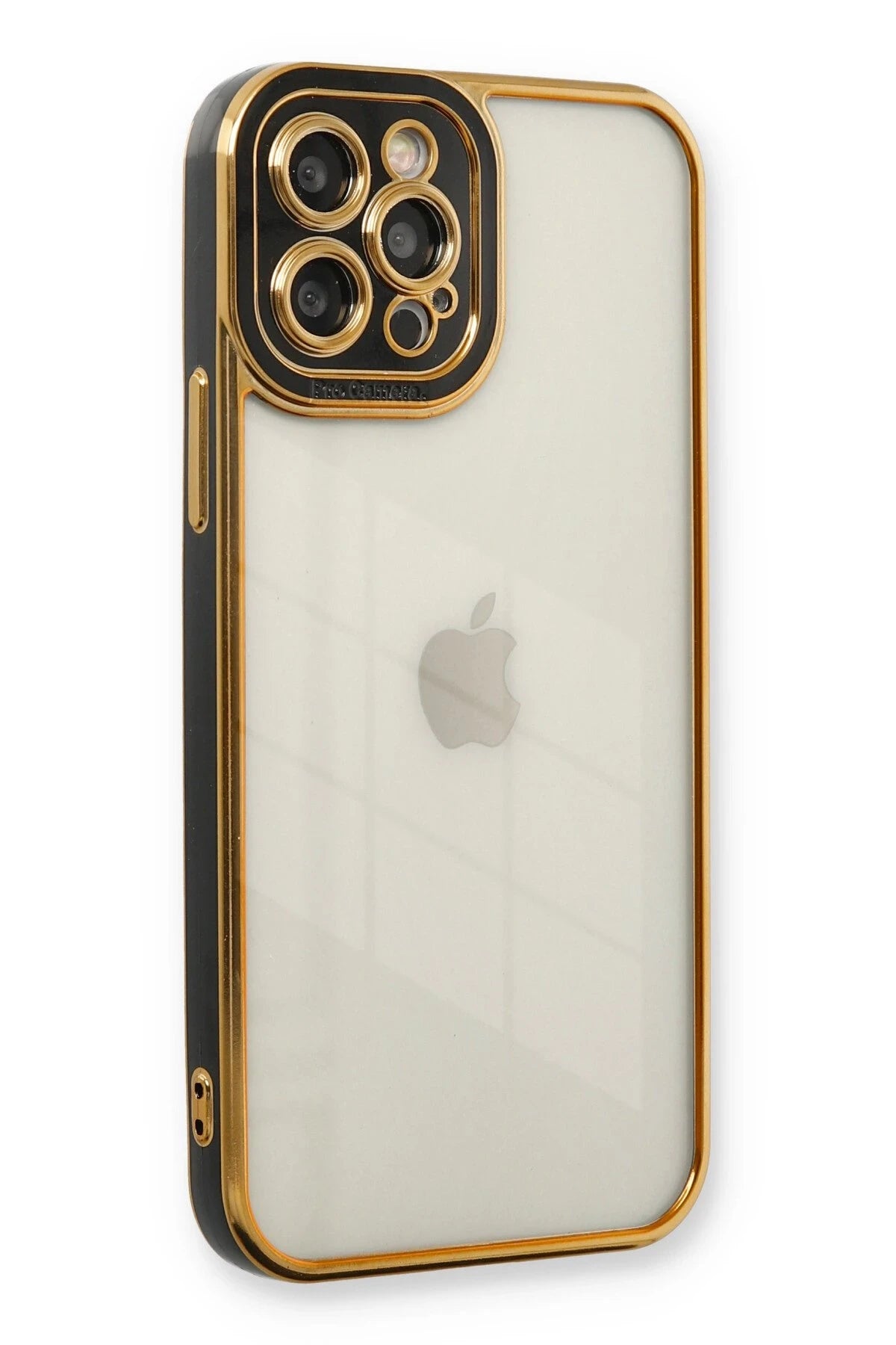 Newface Apple iPhone 12 Pro Max Kılıf Liva Lens Silikon - Siyah