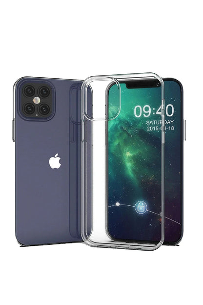 Newface Apple iPhone 12 Pro Max Kılıf Lüx Şeffaf Silikon
