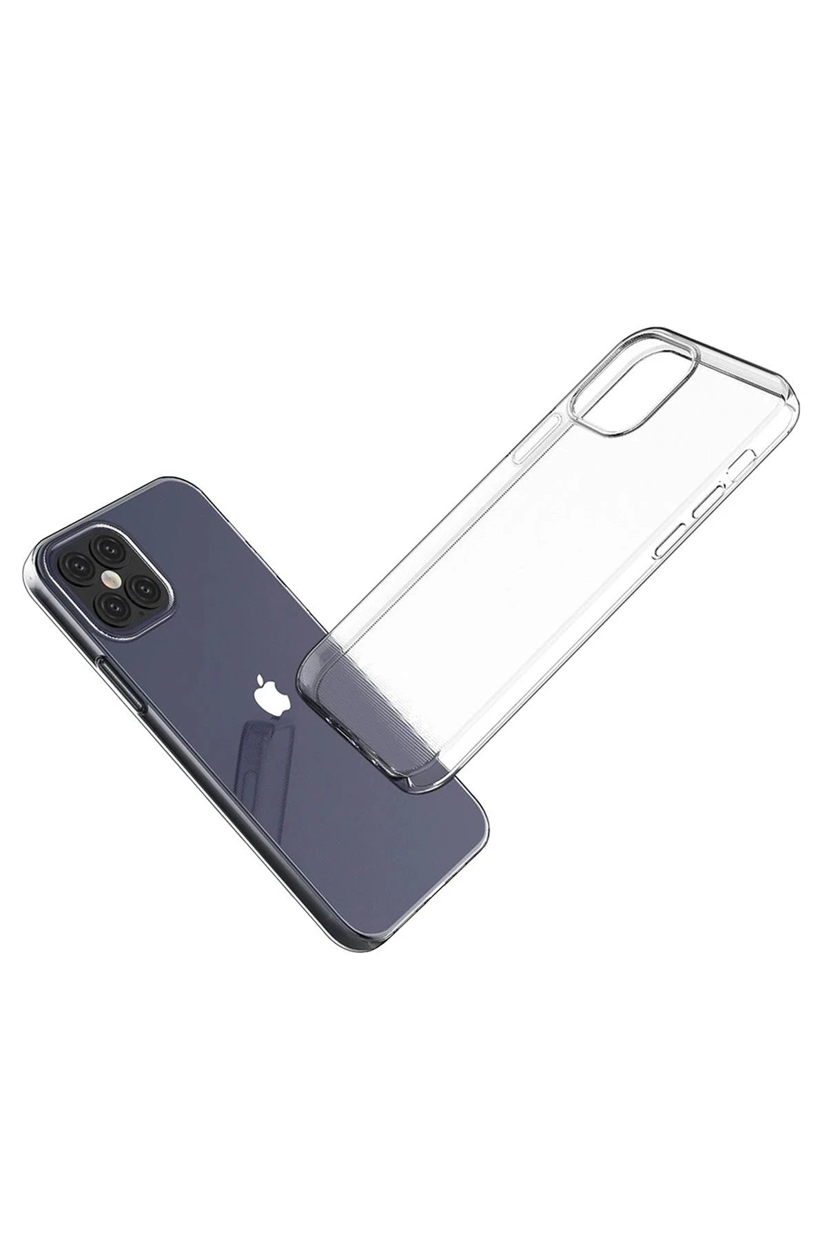 Newface Apple iPhone 12 Pro Max Kılıf Lüx Şeffaf Silikon