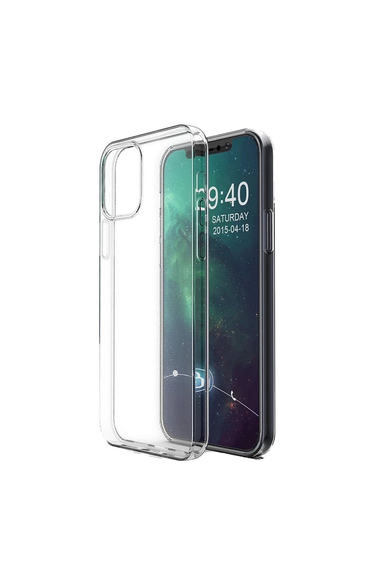 Newface Apple iPhone 12 Pro Max Kılıf Lüx Şeffaf Silikon