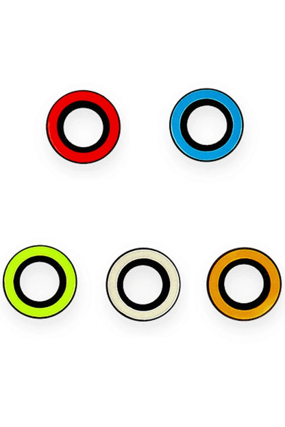 Newface Apple iPhone 12 Pro Neon Fosforlu Kamera Lens - Mavi