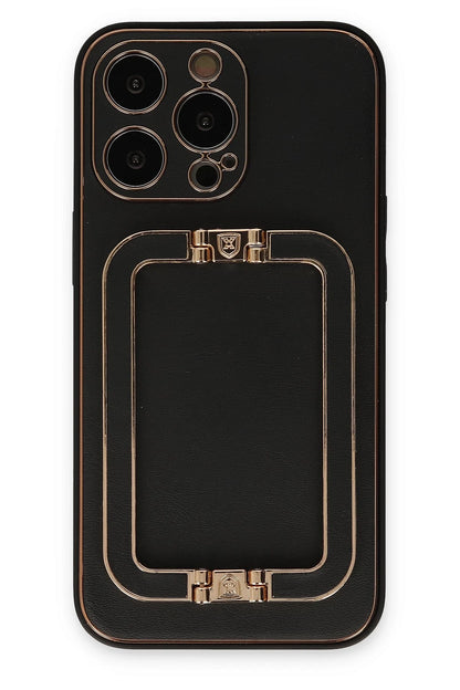 Newface Apple iPhone 13 Pro Kılıf Coco Elit Kapak - Siyah