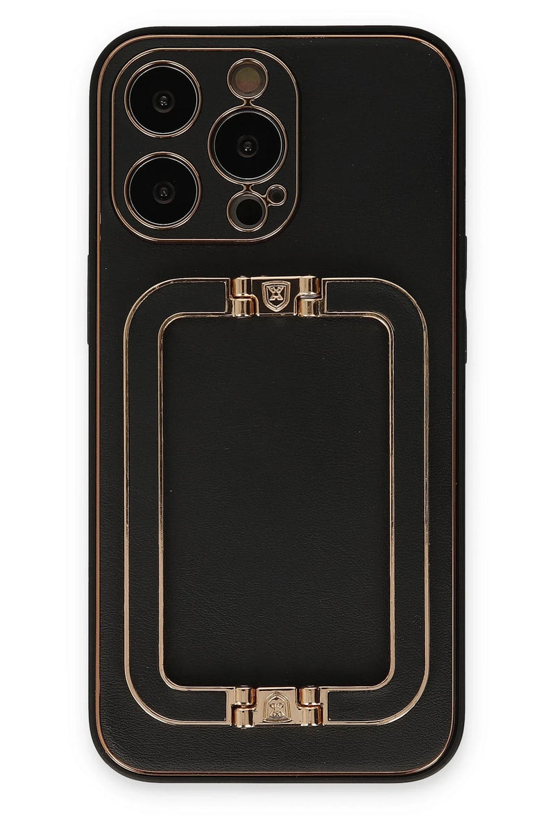 Newface Apple iPhone 13 Pro Kılıf Coco Elit Kapak - Siyah