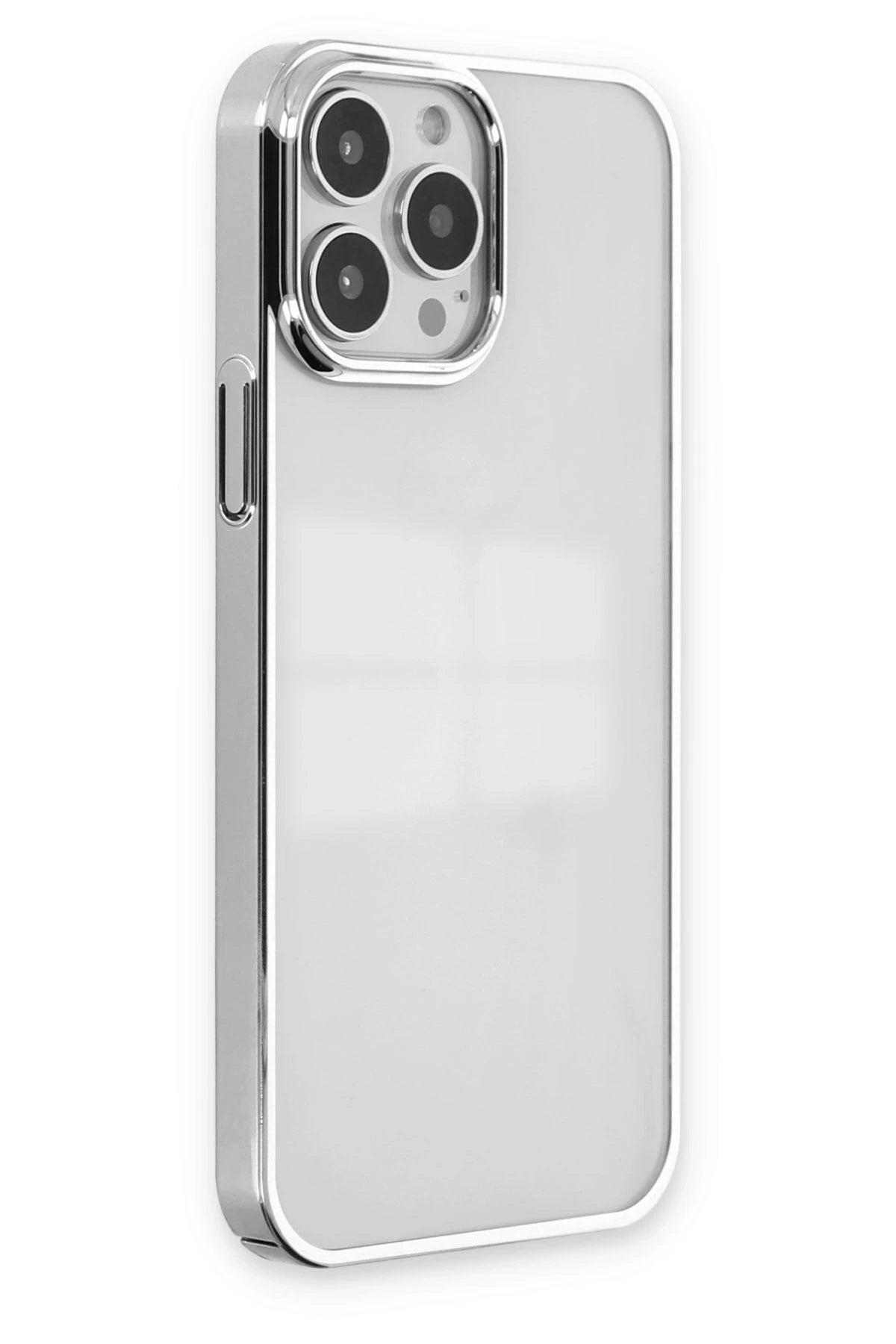 Newface Apple iPhone 13 Pro Kılıf Element Silikon - Gümüş