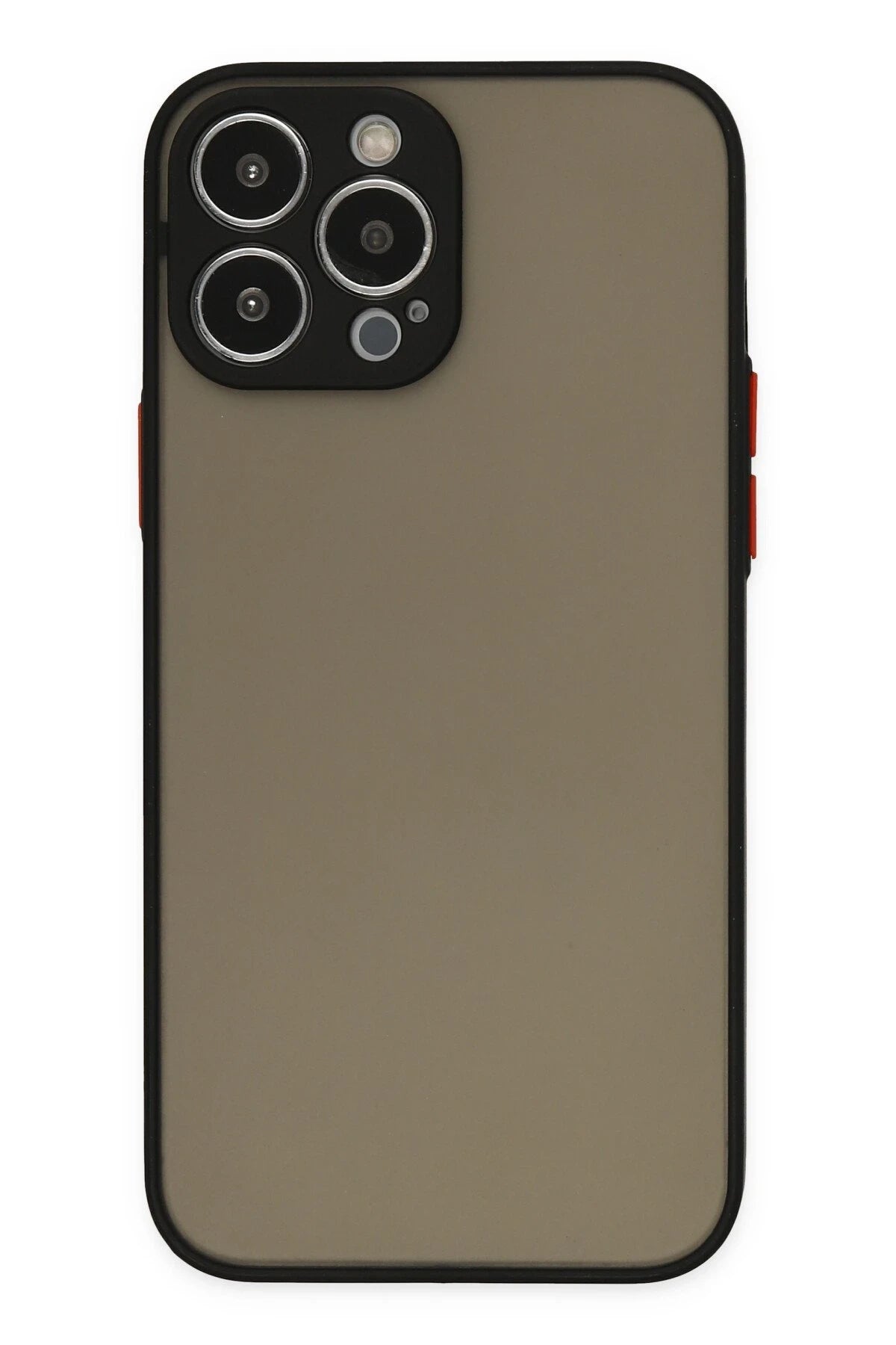 Newface Apple iPhone 13 Pro Kılıf Montreal Silikon Kapak - Siyah