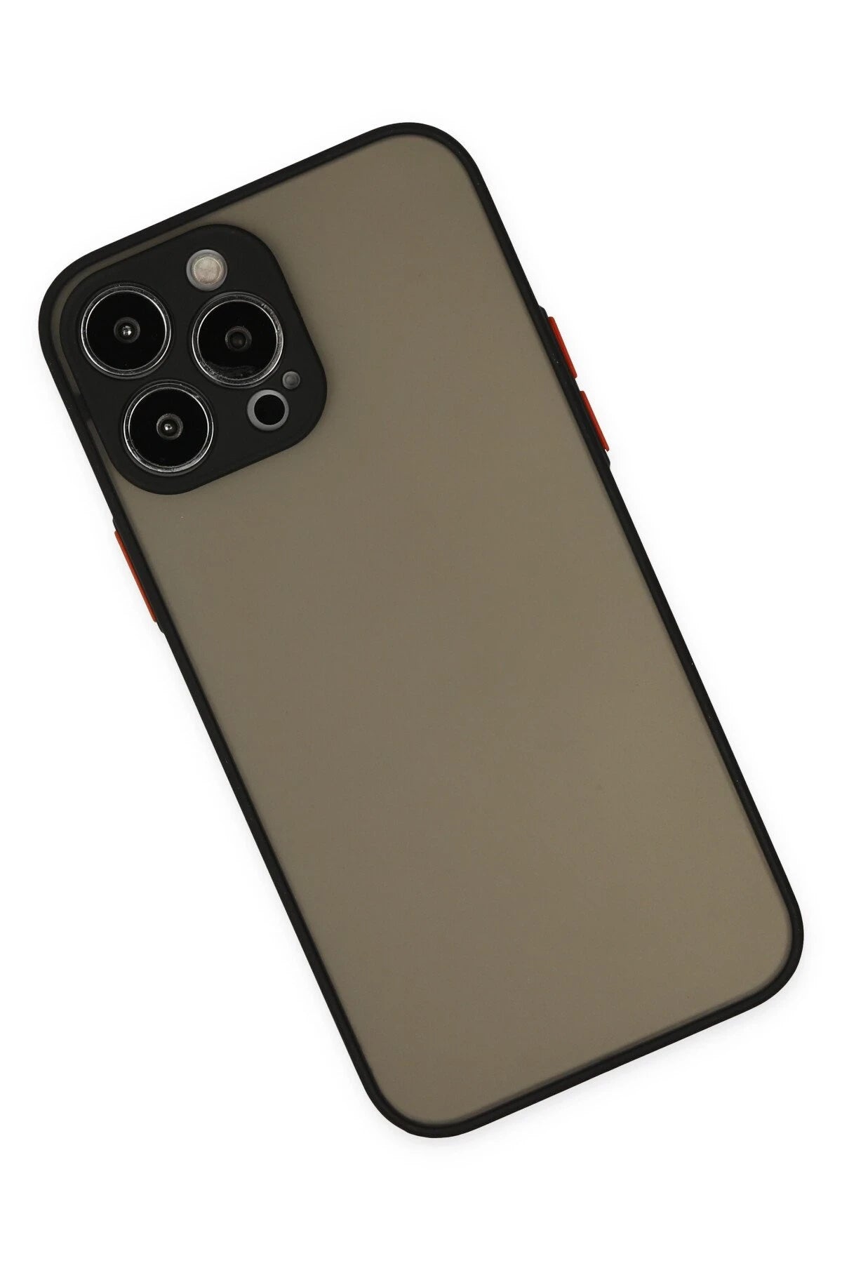 Newface Apple iPhone 13 Pro Kılıf Montreal Silikon Kapak - Siyah