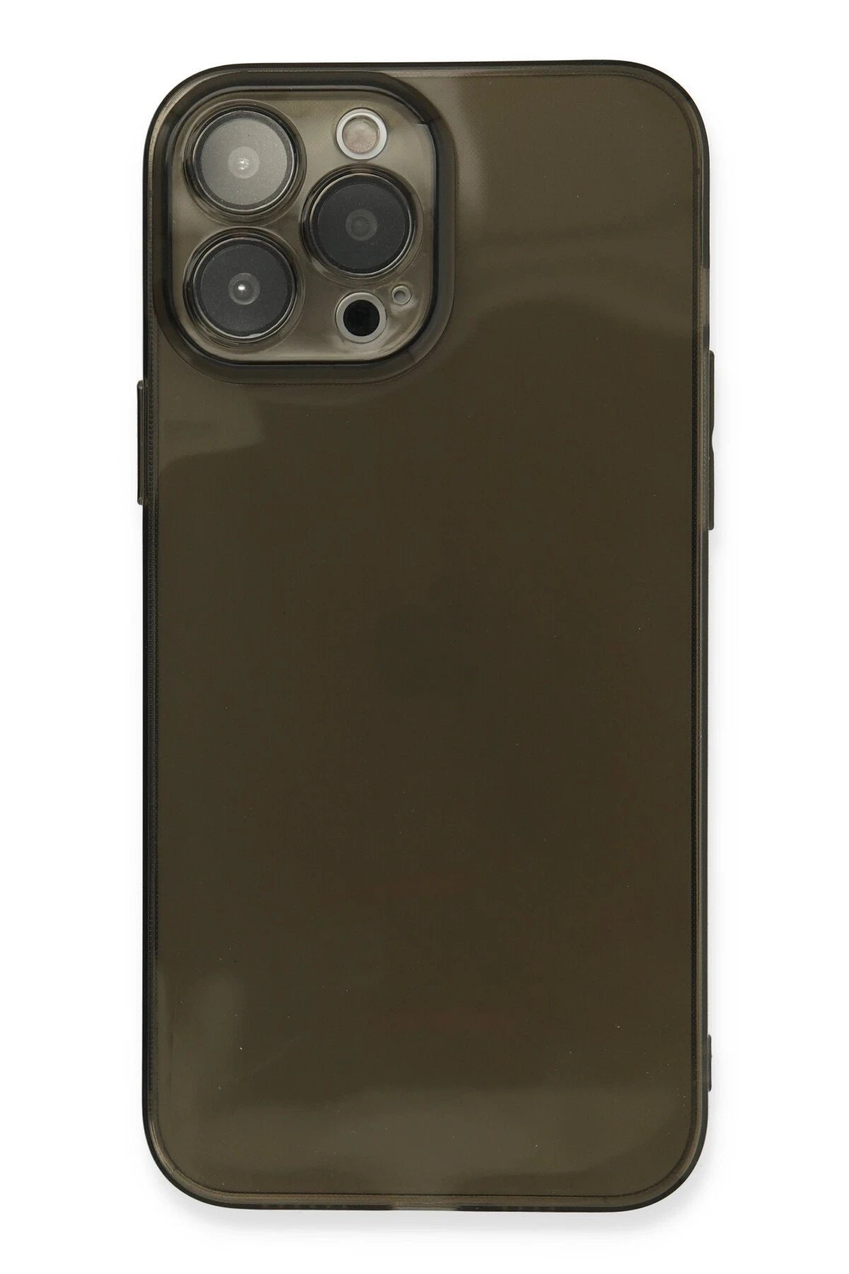 Newface Apple iPhone 13 Pro Max Kılıf Fly Lens Silikon - Siyah