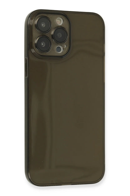 Newface Apple iPhone 13 Pro Max Kılıf Fly Lens Silikon - Siyah