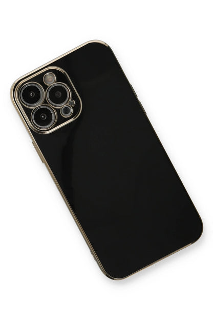 Newface Apple iPhone 13 Pro Max Kılıf Volet Silikon - Siyah