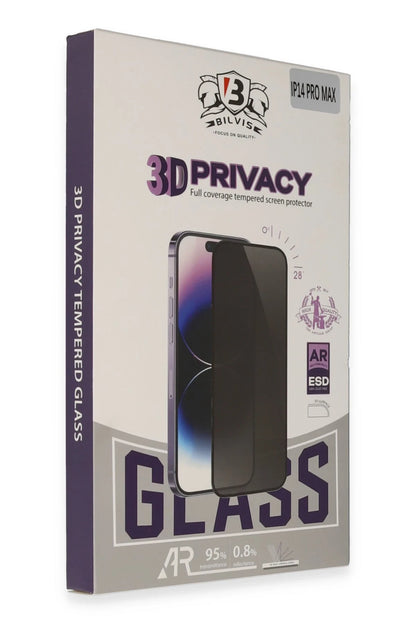 Newface Apple iPhone 14 Bilvis 3D Hayalet Cam Ekran Koruyucu