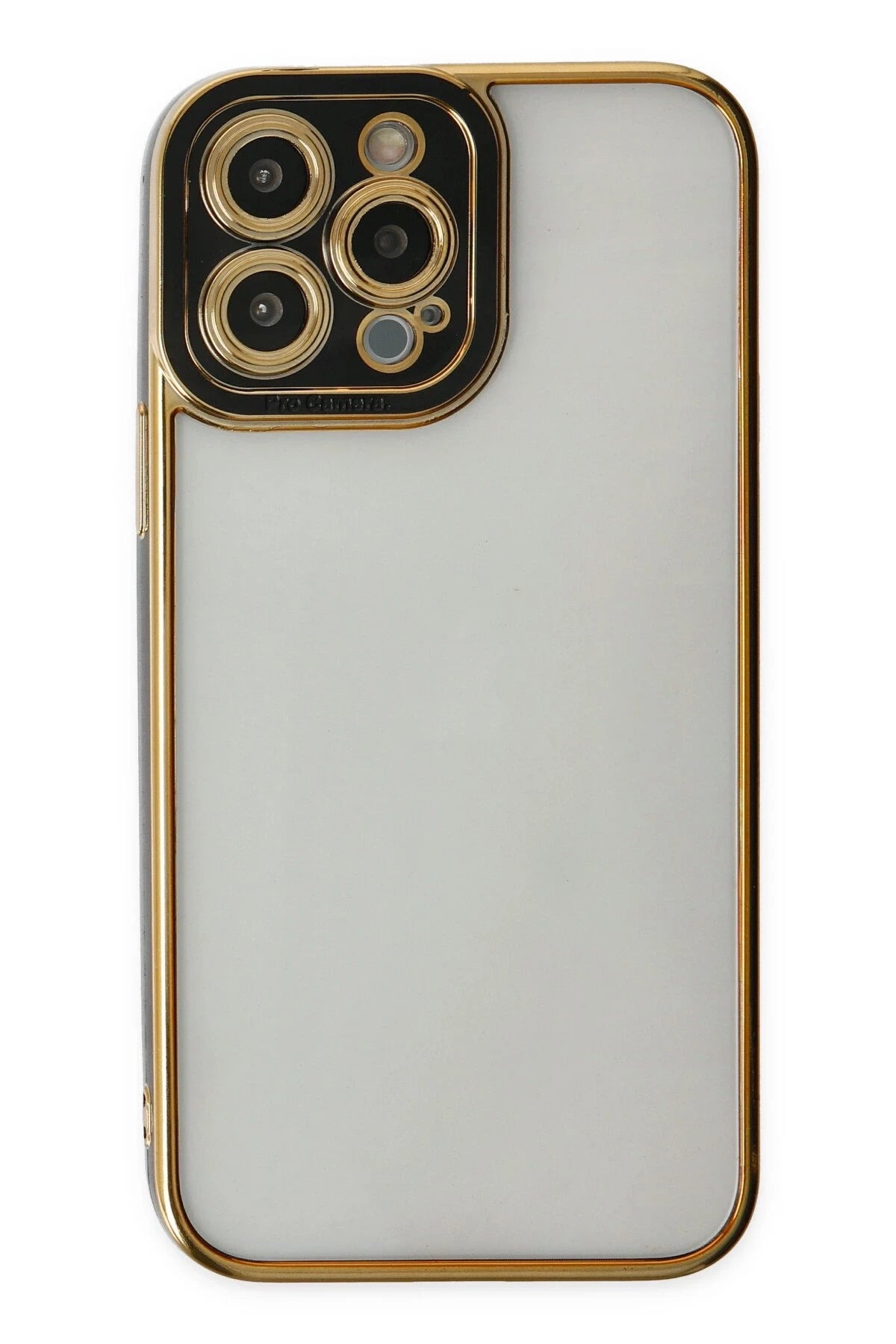 Newface Apple iPhone 14 Pro Kılıf Liva Lens Silikon - Siyah