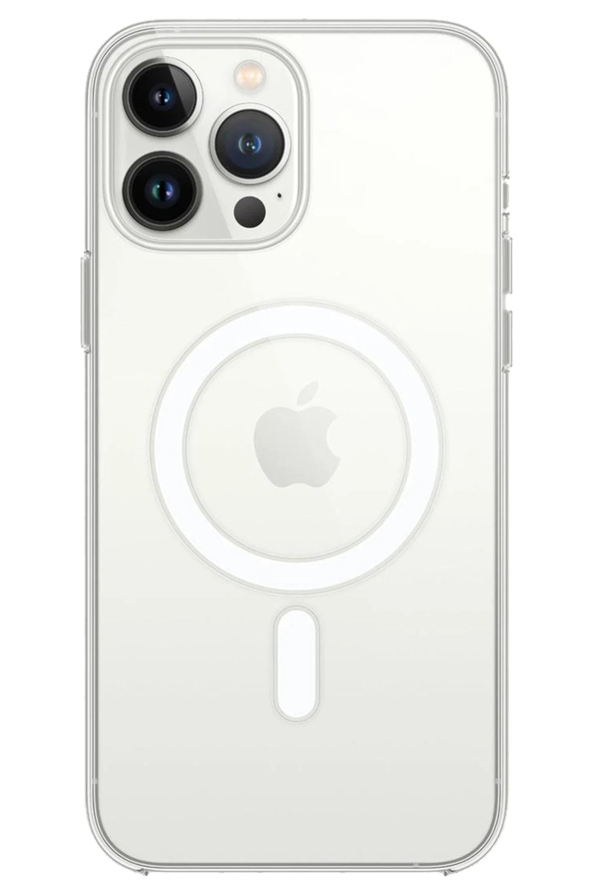 Newface Apple iPhone 14 Pro Kılıf Magneticsafe Şeffaf Silikon - Şeffaf