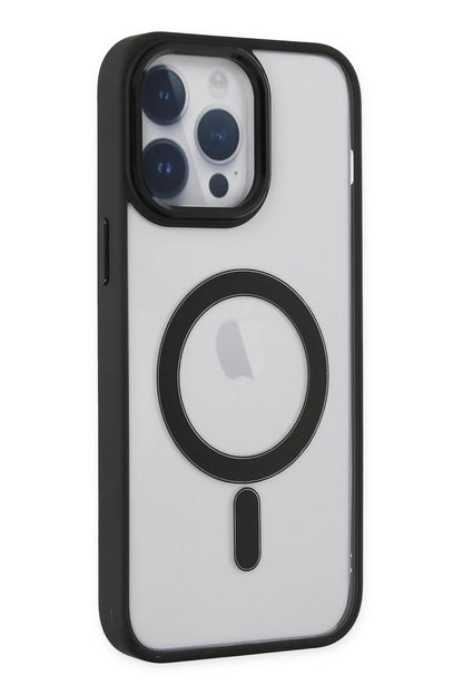 Newface Apple iPhone 14 Pro Kılıf Room Magneticsafe Silikon - Siyah