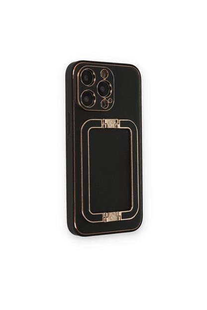 Newface Apple iPhone 14 Pro Max Kılıf Coco Elit Kapak - Siyah
